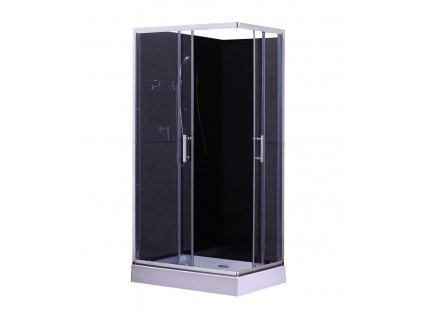 6139 savana veduta livia plus black 100x80 sprchovy box