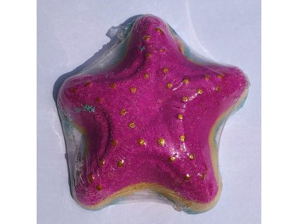 Šumivá koupelová bomba mořská hvězdice (Barva Růžová)