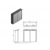 galerka white livorno s led osvetlenim nakres 80