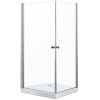 4744 aplomo praga q 80x80x190 bezramovy sprchovy kout s vanickou