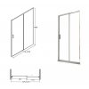 Besco Actis 100x195, 120x195 sprchové dveře (Šířka dveří 100 cm)
