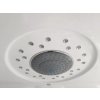 Masážní box s hydromasážní vanou Aplomo Pepper White - horní talířová sprcha obklopená led diodami