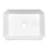 Keramické umyvadlo na desku Aplomo Kratos 331 - pohled shora