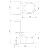 WC kombi Aplomo Tetra nákres