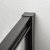 Sprchový kout Aplomo Solid black 100x80 detail profilů