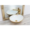 3286 1 gold edition sofia umyvadlo na desku white