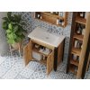 4795 2 kingsbath queen 80 wotan oak koupelnova skrinka s umyvadlem