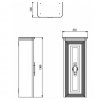 5716 kingsbath treviso white 190 doplnkovy sloupek