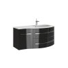 Vanessa Black 110 koupelnová skříňka s umyvadlem