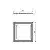 5707 2 kingsbath zrcadlo treviso black 80