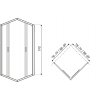 3046 1 aplomo diara square 80x80 sprchovy kout