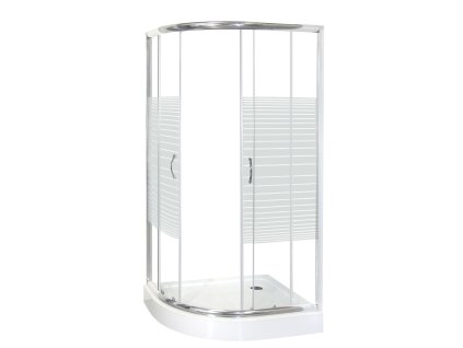 Madera 100x80 štvrťkruhový sprchový kút s vaničkou