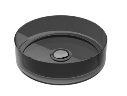 Enya umývadlo zo živice na dosku, Carbon Grey