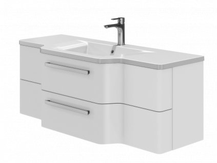 Levanto White 128 kúpeľňová skrinka s umývadlom