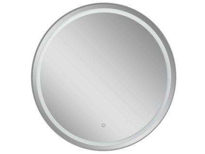 Vivace Grey 70 okrúhle kúpeľňové zrkadlo s dotykovým ovládaním a LED podsvietením