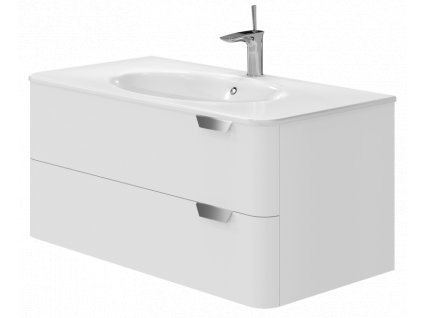 Velluto White 100 kúpeľňová skrinka s umývadlom