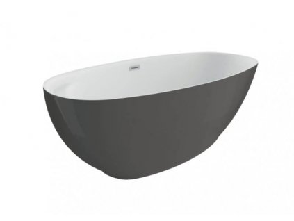 Voľne stojaca akrylátová vaňa Kivi 165x75, grafitová