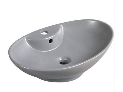 Kratos 139 keramické umývadlo na dosku Sivá, polomatná