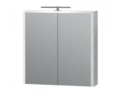 Livorno Structure White 70 zrkadlová kúpeľňová skrinka s LED osvetlením