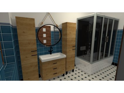 Kúpeľňa Modernista/drevo