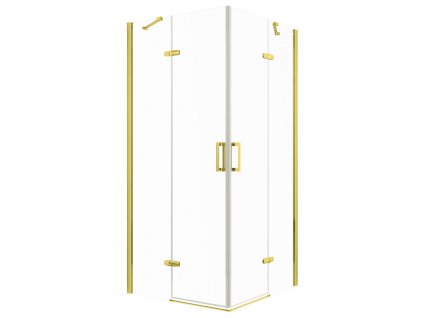 Flow gold 90x90 štvorcový sprchový kút