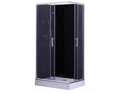 Sprchovací box Veduta Kira Black 120x80