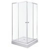 Olga SQ Štvorcový sprchový kút s vaničkou