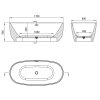 Voľne stojaca akrylátová vaňa Alpinia