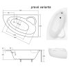 Akrylátová vaňa Natalia 150x100