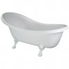 Voľne stojaca vaňa Otylia, biele nožičky