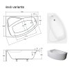 Akrylátová vaňa Rima 170x110