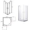 Štvorcový sprchový kút Viva, rohový vstup