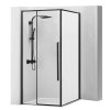 Solárny sprchový kút 90x90x195, čierny