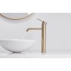 Vysoká umývadlová batéria Lungo, zlatá