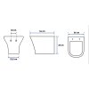 Závesné WC Bruno Rimless