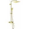 Alpinia sprchový set s vaňovou batériou, zlatý