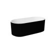 Giuliana 170x80 voľne stojaca akrylátová vaňa, čierna