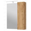 Bronx Wotan Dub 65 závesná kúpeľňová skrinka so zrkadlom a LED osvetlením