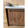 Kúpeľňová skrinka s umývadlom Queen 80 Wotan Oak