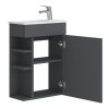 Amadeo II Antracit 50 kúpeľňová skrinka s umývadlom