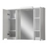 Estel 95 závesná kúpeľňová skrinka so zrkadlom a osvetlením