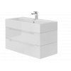 Toscana White 100 kúpeľňová skrinka s umývadlom
