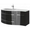 Vanessa Black 110 kúpeľňová skrinka s umývadlom