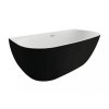 Voľne stojaca akrylátová vaňa Risa, čierna matná