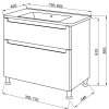 Eliba Komo I 80 kúpeľňová skrinka s umývadlom