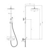 Sprchová súprava YOO so zmiešavačom, termostatická