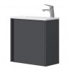 Leo Antracit 50 kúpeľňová skrinka s umývadlom