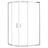 Look Chrom 100x80 Štvrťkruhový sprchový kút