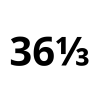 36 ⅓