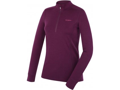 husky-aron-zip-damska-merino-mikina-deep-magenta